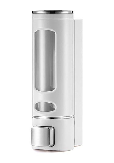 400 Ml Duvara Monte Manuel Sabunluk Banyo , Mutfak El Sıvı Şampuan Duş Jeli Dispenseri 1 Adet Beyaz Beyaz