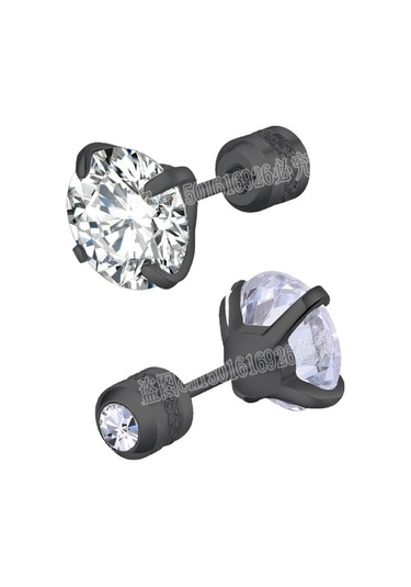 Flybuy Zirkon White-1 Vida Titanyum Size Renk Paslanmaz Pair Mm Küpe Kristal Kore Kadınlar Için Cz Color Cm-gümüş Çelik 8 4 1.50 Ve Gümüş