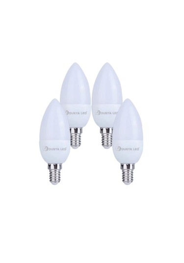 7w E14 Led Ampul 3000k Sarı Işık 4 Adet Paket