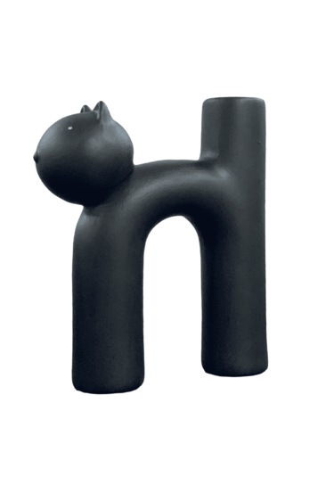 Seramik Kedi Vazo Vz262-10