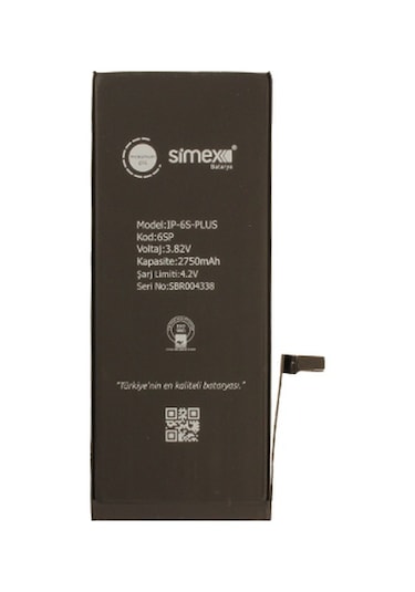 Simex Apple Uyumlu iPhone 6S Plus Batarya 2750Mah