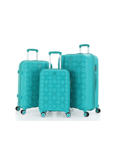 Mçs Üçlü Polipropilen Valiz Seti V376 S23sy1000029-set 00207 Cam Göbeği