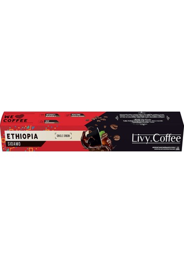 Livy Coffee Nespresso Uyumlu Ethiopia Kapsül Kahve 10 Kapsül