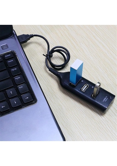 Hi-speed Hub Adaptör Usb Hub Mini Usb 2.0 Pc Dizüstü Bilgisayar Dizüstü Bilgisayar Alıcı Bilgisayar Periferikleri Aksesuarları Renk: Siyah İçin