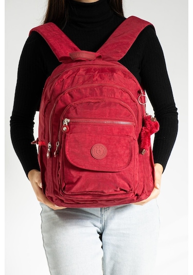 Orta Boy Sırt Çantası Ultra Hafif Çok Cepli Kırmızı Model: 571-3j - Kırmızı