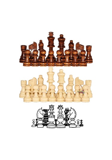 Ahşap Satranç Takımı Turnuva Boyu