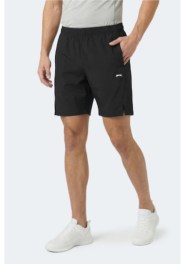 Slazenger Radıant Erkek Cepli Fıtness Siyah Şort Siyah