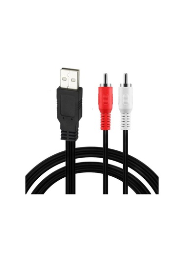 Sones Junsunmay 1,5 M Usb 2.0 Erkek - 2 Rca Erkek Video Av Dönüştürücü Ses Ayırıcı Kablo