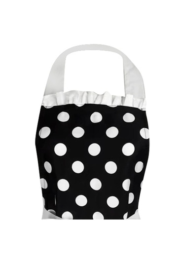 Dinosaurs Ayarlanabilir Önlük Ev Mutfak Yemek Pamuk Önlükleri Bowknot Beyaz Altın