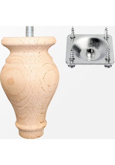 Tsmpapel Koltuk Ayağı- Baza Ayağı - Ahşap Mobilya Ayağı