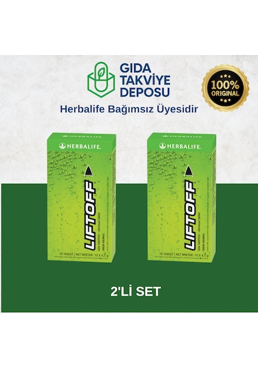 Herbalife 2'li Set Liftoff Efervesan İçecek Limon Aromalı