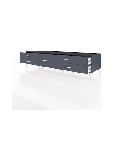 Kronos Tv Ünitesi 5 Çekmeceli 220x59x51 Antrasit-aytaşı/antrasit Aytası/antrasıt - Antrasıt Kronos Tv Ünitesi 5 Çekmeceli 220x59x51 Antrasit-aytaşı/antrasit Aytası/antrasıt - Antrasıt