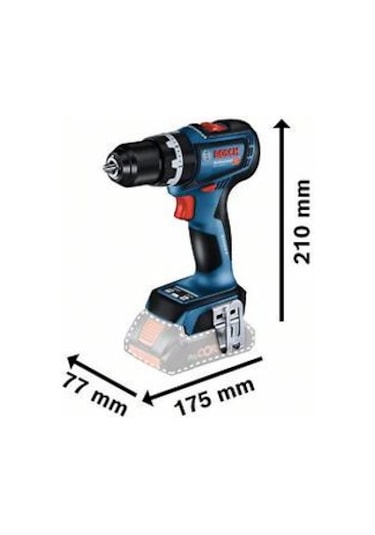 Bosch Professional GSB 18V-90 C Akülü Darbeli Delme Vidalama Makinesi (Akü & Şarj Hariç) - 06019K6100