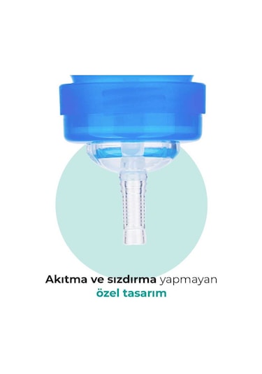 Mamajoo Antikolik Akıtmaz Pipetli Bardak 270 ml Mavi, 12 Ay+