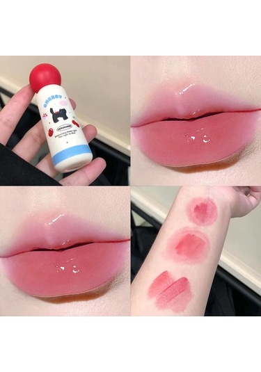 Jöle Ayna Dudak Sır Yapışmaz Dudak Tonu Nemlendirici Şeffaf Açık Pembe Ayna Su 01 2.5g Pembe