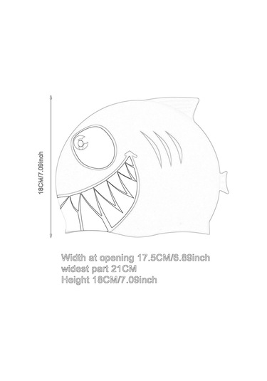 Suntek Köpekbalığı Şekilli Yüzme Boneleri Çocuklar Kısa Kırmızı