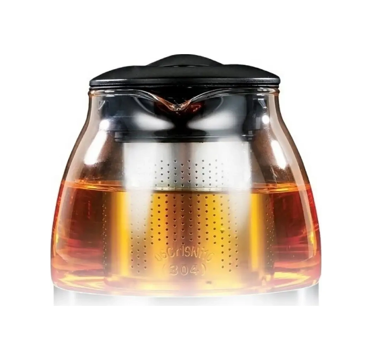 Lara 1,25 Litre Cam Demlik 11502249 Siyah