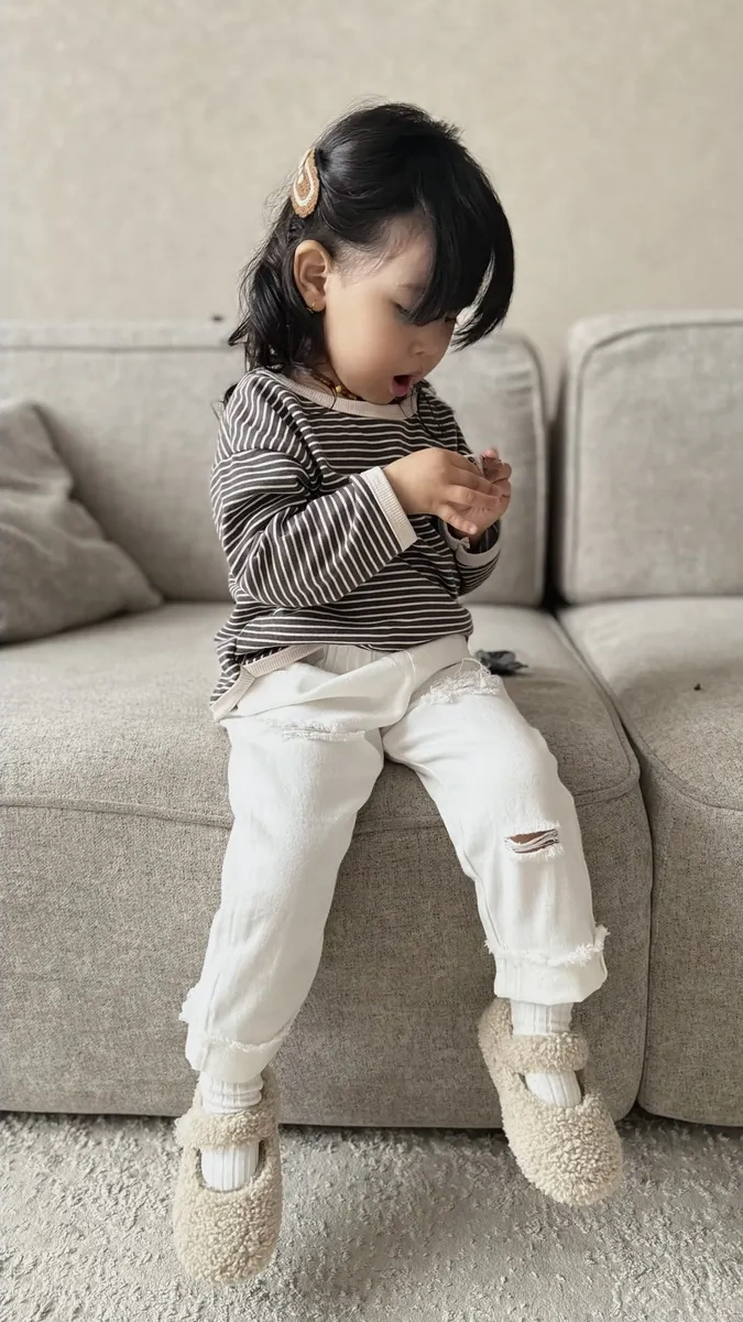 Baby Bobo.bb Çocuk Uzun Kollu T-shirt 170912824 Kahverengi