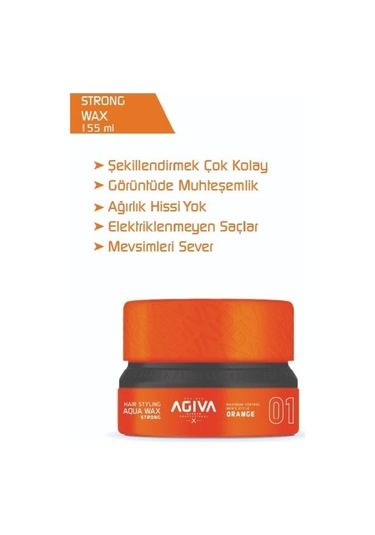 Agiva Wax 155 Ml 01 Strong Turuncu
