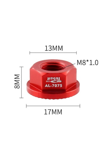 Geeroyoo Muqzı Çocuklar İçin Denge Arabası Tekerlek Somunu - M8 Flanş, 7075 Alüminyum, Siyah - Ayarlanabilir, Dayanıklı Outdoor Spor Aksesuarı Çok Renkli