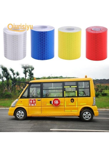 Beyaz 1m X 5cm Yansıtıcı Bant Filmi Araba Gövde Etiketi