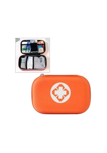 Novahub 25'i 1 Arada Eva Taşınabilir Araba Ev Acil Durum Malzemeleri Kiti Kurtarma Kutusu Turuncu