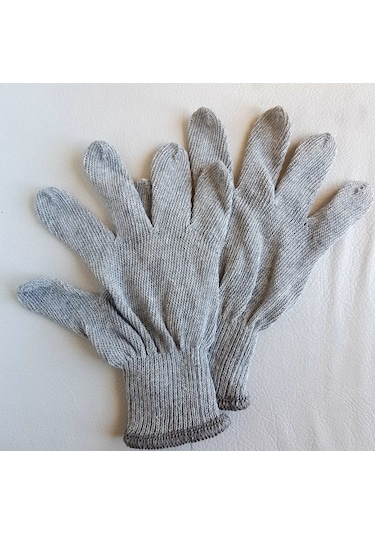1 Çift. Pamuk Örme Iş Eldiveni. Work Gloves.Safety.