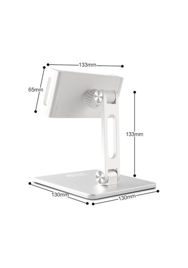 Mt135 Telefon / Tablet Katlanabilir Masaüstü Standı Tembel Tutucu 180 Ayarlanabilir Alüminyum Alaşım