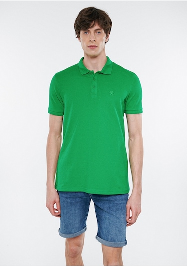 Mavi - Yeşil Polo Tişört 064946-71754 Yeşil