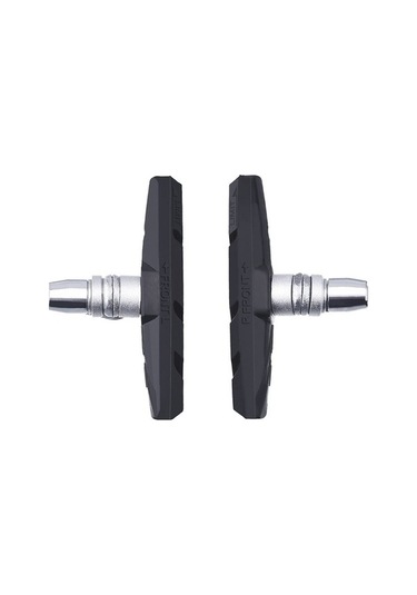 Ebitda 2 Çift Sessiz V-fren Bisiklet Fren Pabuçları Siyah, Kavisli Tasarım, Aşınma Dayanıklı Siyah