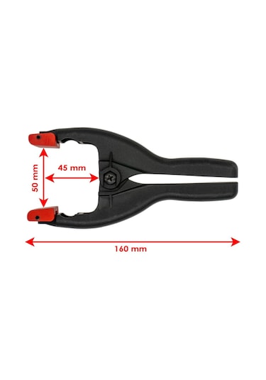 Rox 0152 Yaylı Mandal Tip Kıskaç Işkence 50 Mm 2 Li