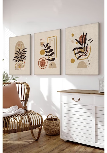 Artavessa Dekoratif 3 Parça Kanvas Tablo - 3CNVS13