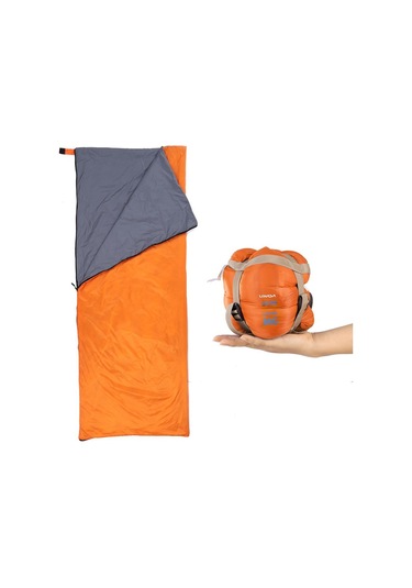 Lixada 190 75 Cm Çok Fonksiyonlu Ultra Hafif 680 G Turuncu Uyku Tulumu Turuncu