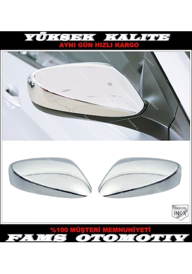 Hyundai İ30 Krom Ayna Kapağı 2 Parça 2012 - 2017 Paslanmaz Çelik