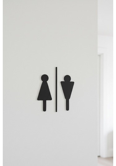 Wc Tabelası, Tuvalet Levhası, Kadın Erkek Tabela, Yönlendirme Levhaları 45