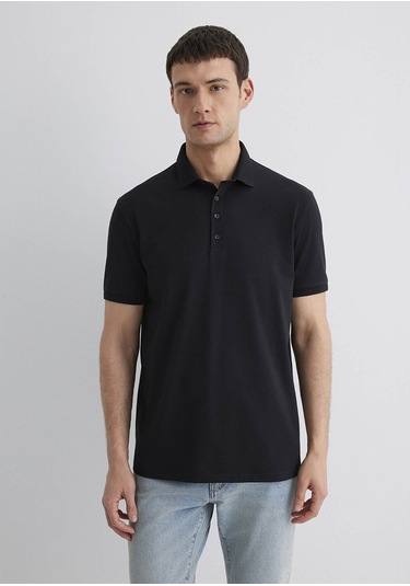 Mavi Siyah Erkek T-shirt M0612011-900 Siyah