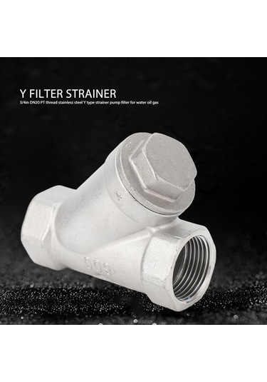 Besthome1 304 Paslanmaz Çelik Dn20 3/4 İç螺纹 Y Tipi Filtre Sıvı Gaz Arıtıcı