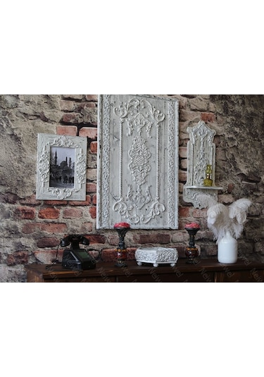 Neiwel Vintage Mercan Eskitme Beyaz Kutu