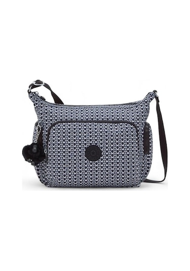 Kipling Gabb Signature Kadın Omuz Çantası Kı6525 Beyaz - Lacivert
