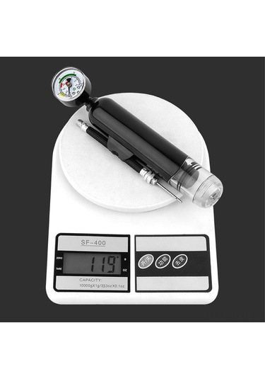 Kosona Siyah Mini Abs Hava Pompa, 1.4bar/20psi, Spor Topları İçin Hızlı Şişirme, Taşınabilir 19.3cm