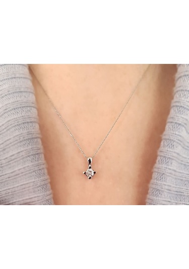 Sirius F Renk 0,20 Karat Tektaş Kolye 0817P0043