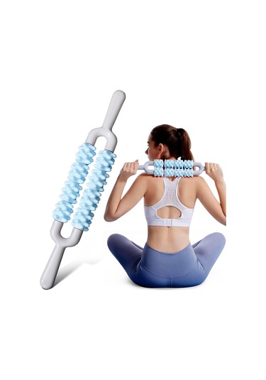 Homyl Egzersiz, Egzersiz Ve Koşu Için Masaj Silindiri Çubuk Mavi