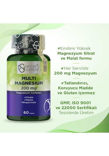 Nature's Supreme Multi Magnesium Complex 60 Tablet