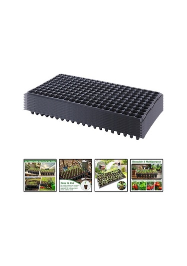 Pazly Tepsileri Taşınabilir Suntek Mikrogreens Fide Adet 200-delik 10 Mf