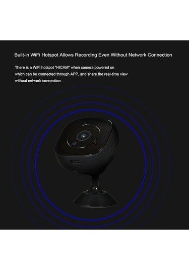 Pazly Kablosuz Mini Wifi Kamera - 1080p Gece Görüşlü, Taşınabilir, Manyetik Kılıflı, 120 Açı, 30ft Menzil 111 Karakter