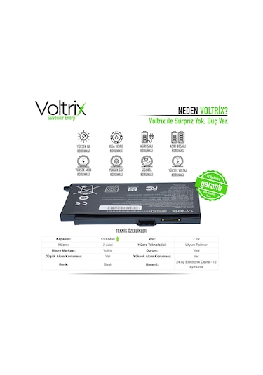 Hp Bp02xl Uyumlu Notebook Batarya - Pil 5100mah