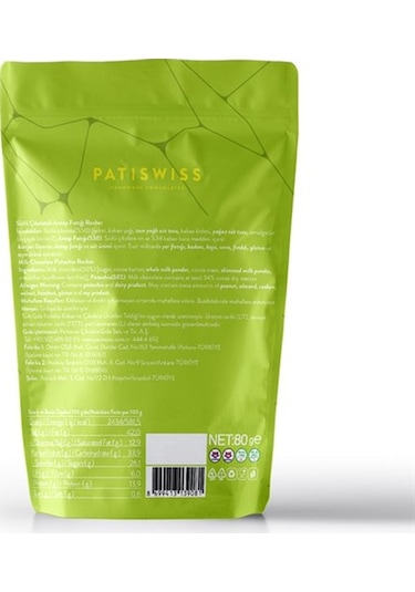 Rocher Sütlü Çikolatalı Antep Fıstıklı