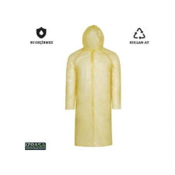 Izrasa Yps Pe 2 Mm Pardesü Tek Kullanımlık Yağmurluk K Şeffaf