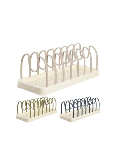 Pazly Yeşil Bulaşıklık Organizatör Çok Fonksiyonlu U Şekli Oluk Tencere Kapağı Drenaj Tutucu Bardak Kurutma Rafı Mutfak Aksesuarları Yeşil