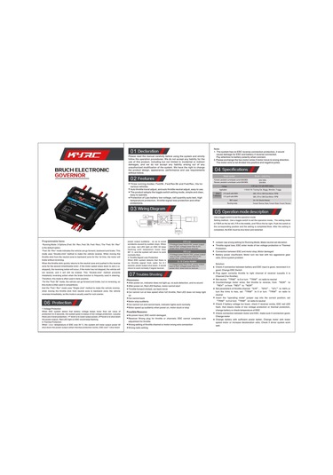 Teltree 40a Fırçalı Elektronik Hız Kontrolörü - 1/16 1/18 Elektrikli Rc Araçlar İçin - Çift Yönlü Çalışma - Li-ıon/nimh Desteği - Kompozit Malzeme